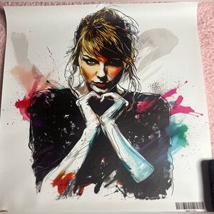 Taylor Swift 12x12 Inch Square Unframed Canvas Art Poster Swiftie Fan Room Decor